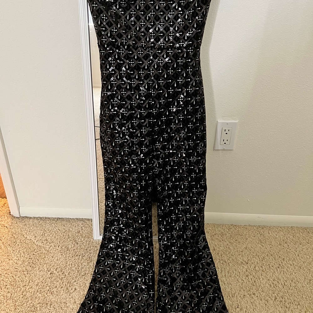 Nadine Merabi sequined jumpsuit